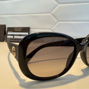 Gucci  Oversized Sunglasses with Gradient Lenses